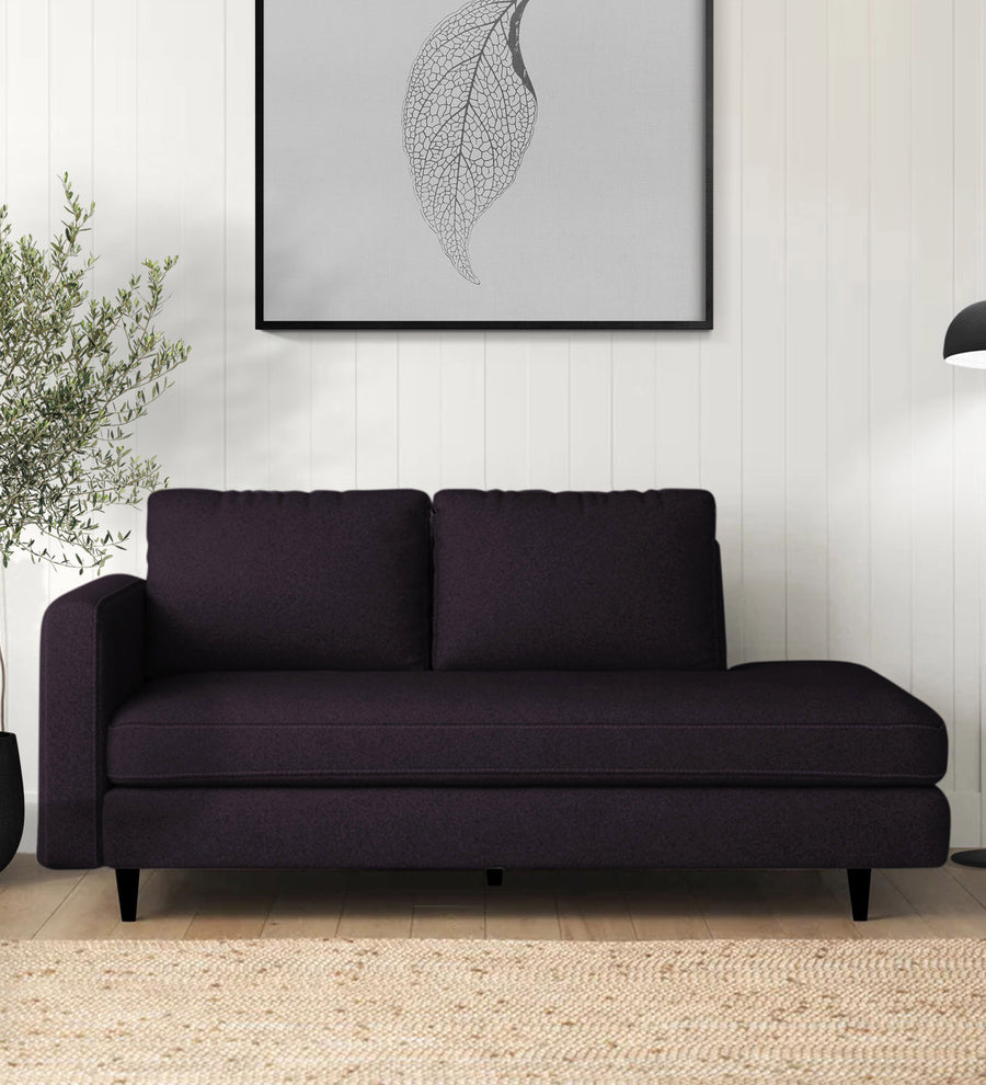 Alitza  RHS Fabric Chaise Lounger - Cara Brown by Febonic Living