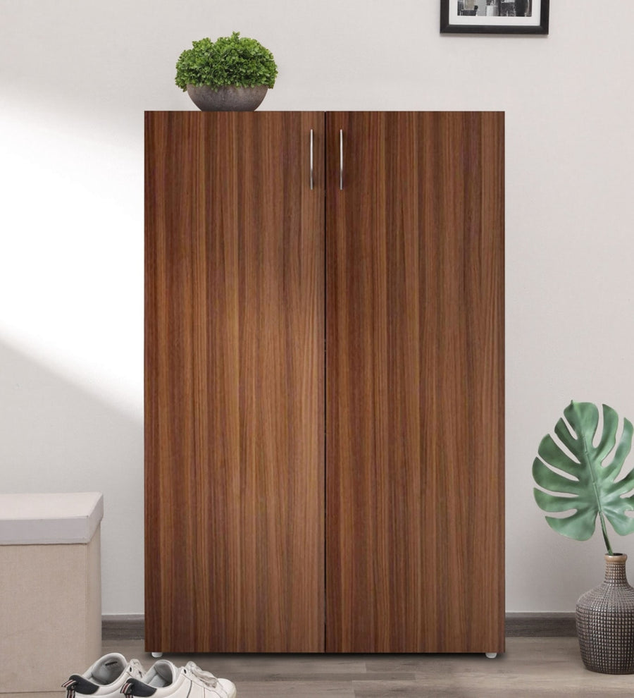 Alvir Shoe Rack In Oral Walnut Finish - Febonic Living