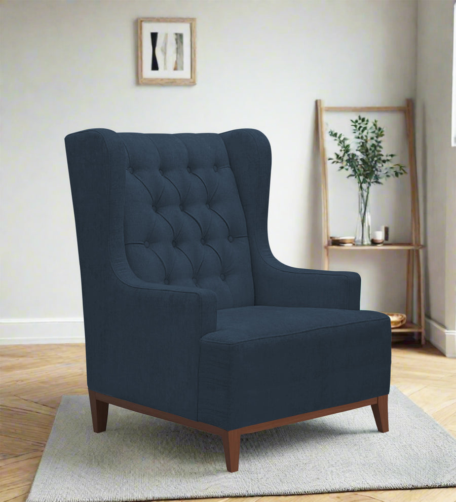 Kuchi  Wing Fabric Chair - Light Blue by Febonic Living