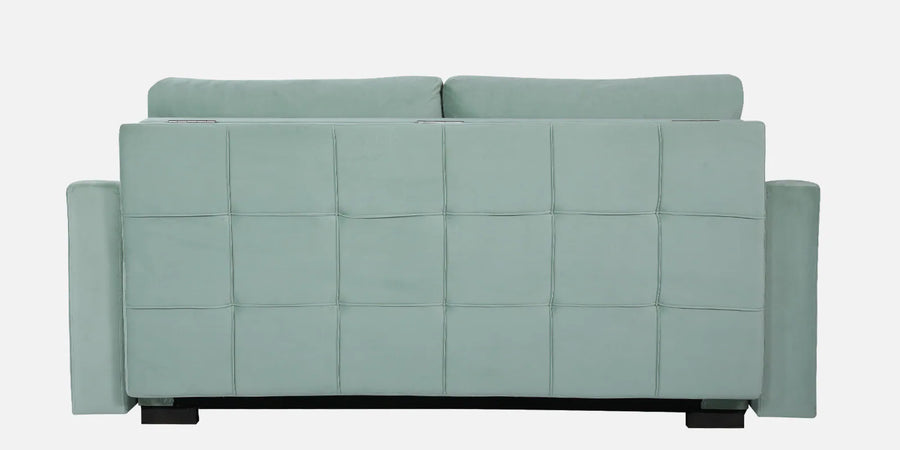 Jason Fabric 3 Seater Pull Out Sofa Cum Bed In Suka Blue Colour - Febonic Living
