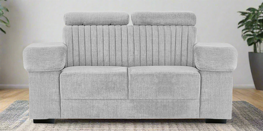 Draco Fabric 2 Seater Sofa In Lit Grey Colour - Febonic Living