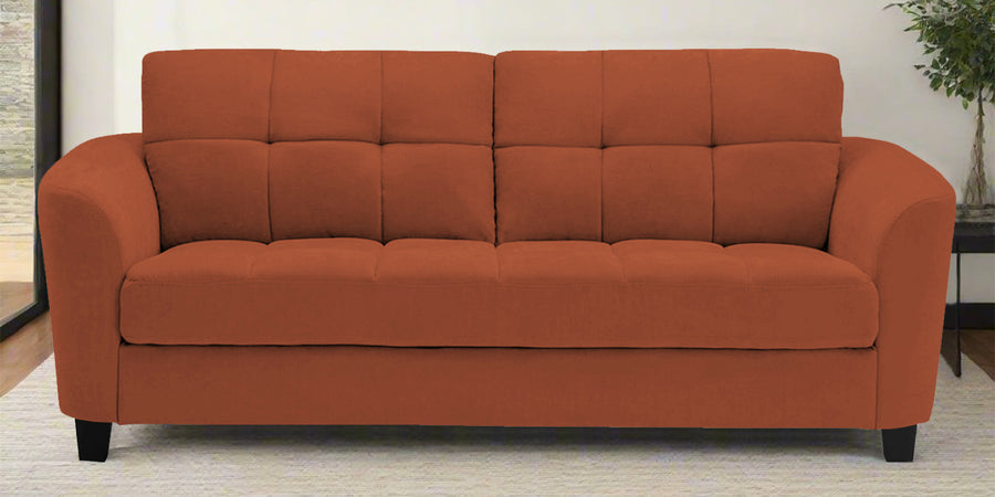 Mulan Fabric 2 Seater Sofa In Royal Orange Colour - Febonic Living