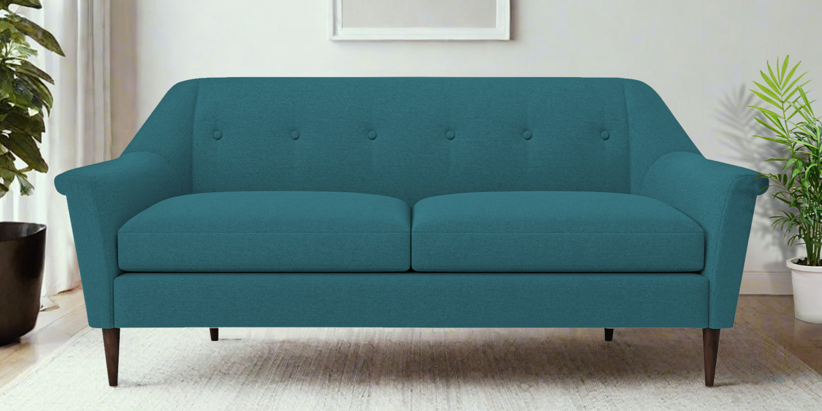 Homer Fabric 3 Seater Sofa in Water Blue Colour