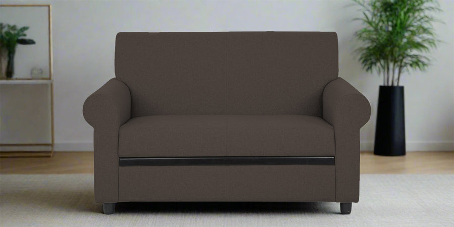 Ribby Fabric 2 Seater Sofa In Caspa Brown Colour - Febonic Living