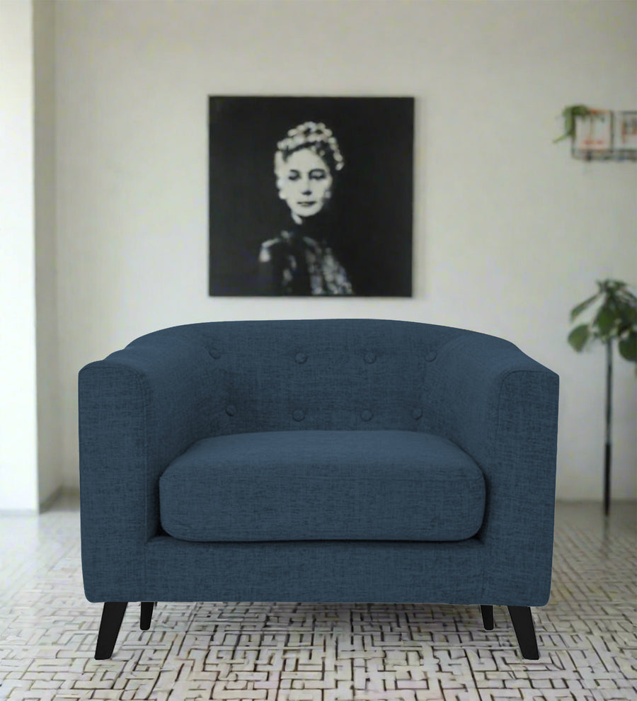 Casper  1 Seater Fabric Sofa - Light Blue by Febonic Living
