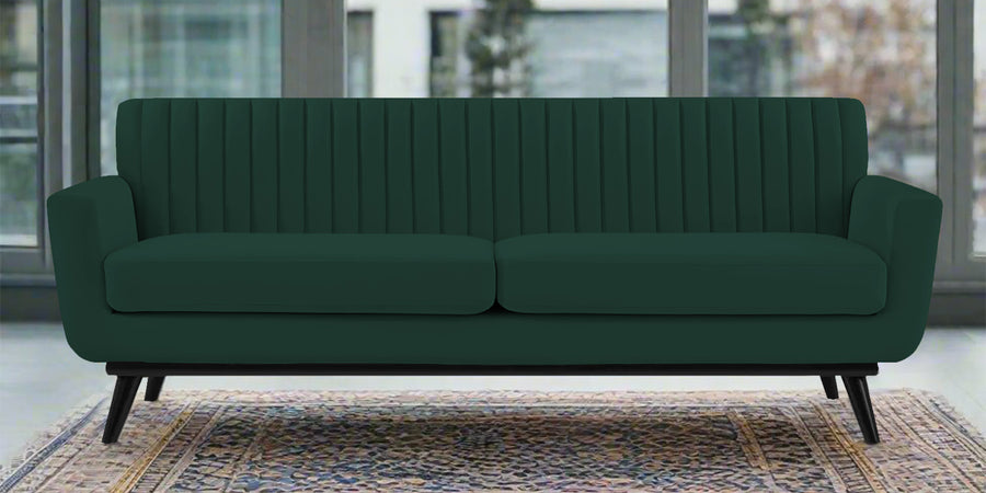Tucker Velvet 3 Seater Sofa In Forest Green Colour - Febonic Living