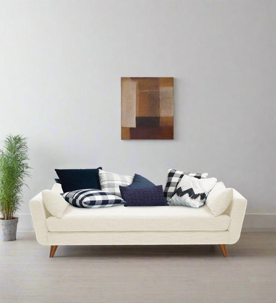 Jasmin Fabric Chaise Lounger - Ivory Cream by Febonic Living