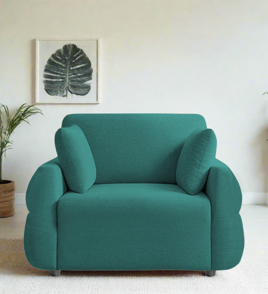Jack  1 Seater Fabric Sofa - Sea Green by Febonic Living
