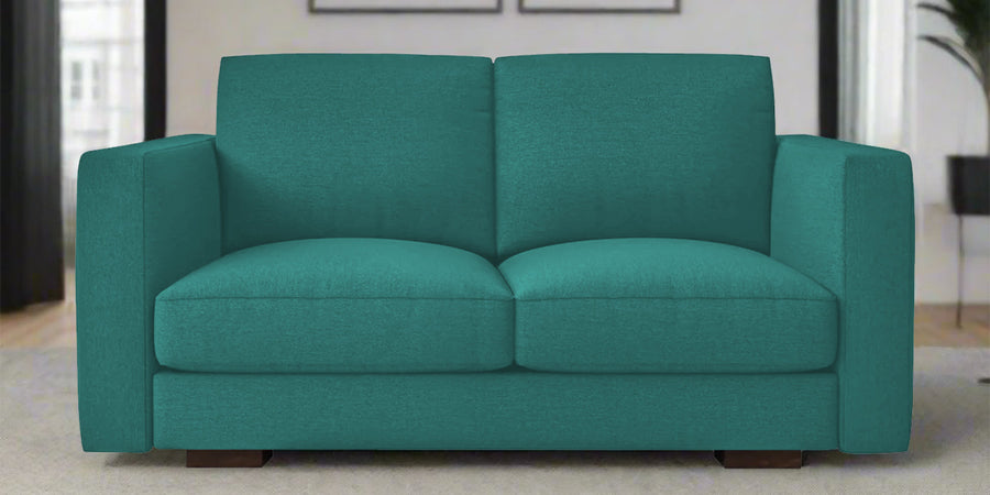 Messy Fabric 2 Seater Sofa In Sea Green Colour - Febonic Living