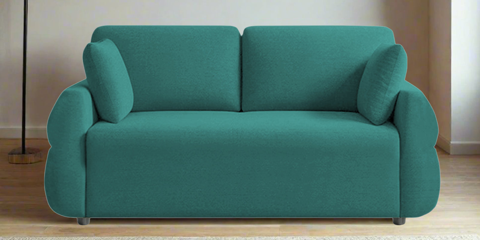 Jack Fabric 2 Seater Sofa In Sea Green Colour