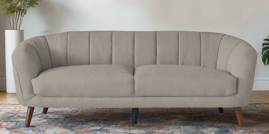 Benjamin Fabric 3 Seater Sofa In Ash Grey Colour - Febonic Living