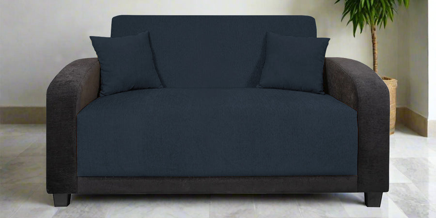 Alex Fabric 2 Seater Sofa In Denim Blue Colour - Febonic Living