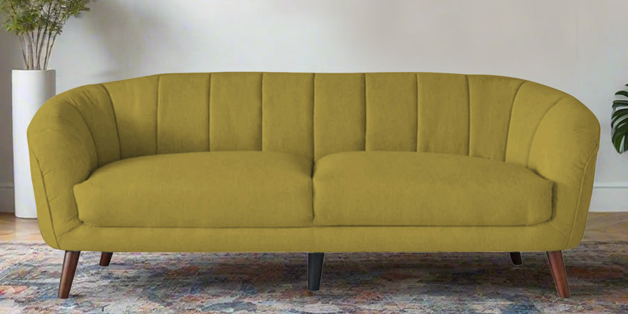 Benjamin Fabric 3 Seater Sofa In Parrot Green Colour - Febonic Living