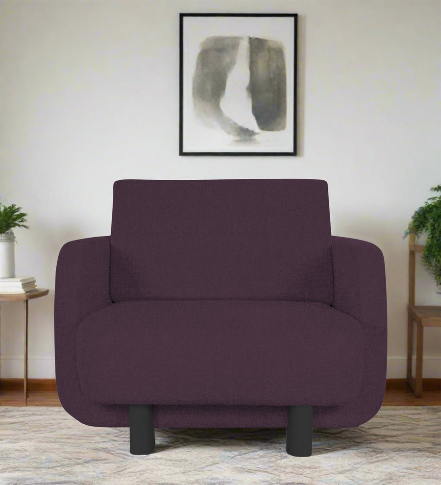 Varu  1 Seater Fabric Sofa - Greek Purple by Febonic Living