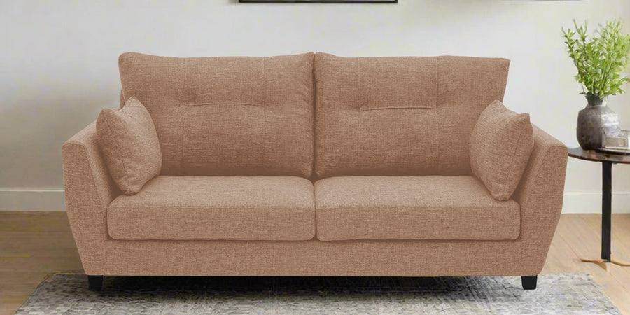 Mario Fabric 2 Seater Sofa In Cosmic Beige Colour - Febonic Living