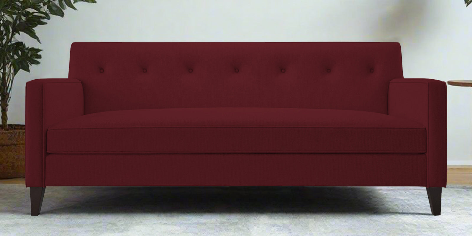 Miller Fabric 3 Seater Sofa in Blood Maroon Colour