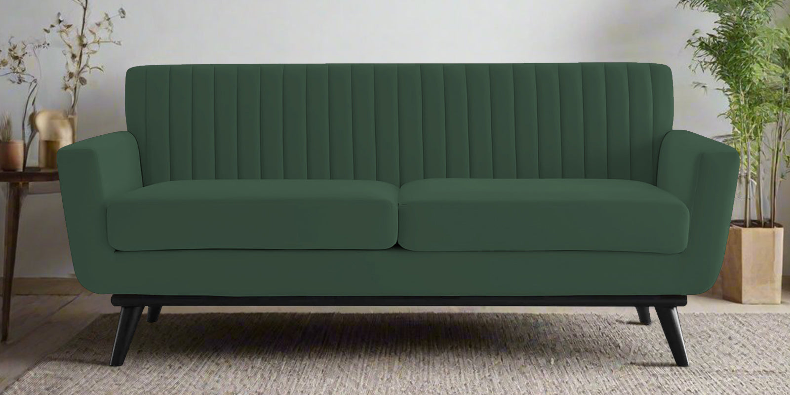 Tucker Velvet 2 Seater Sofa In Amazon Green Colour