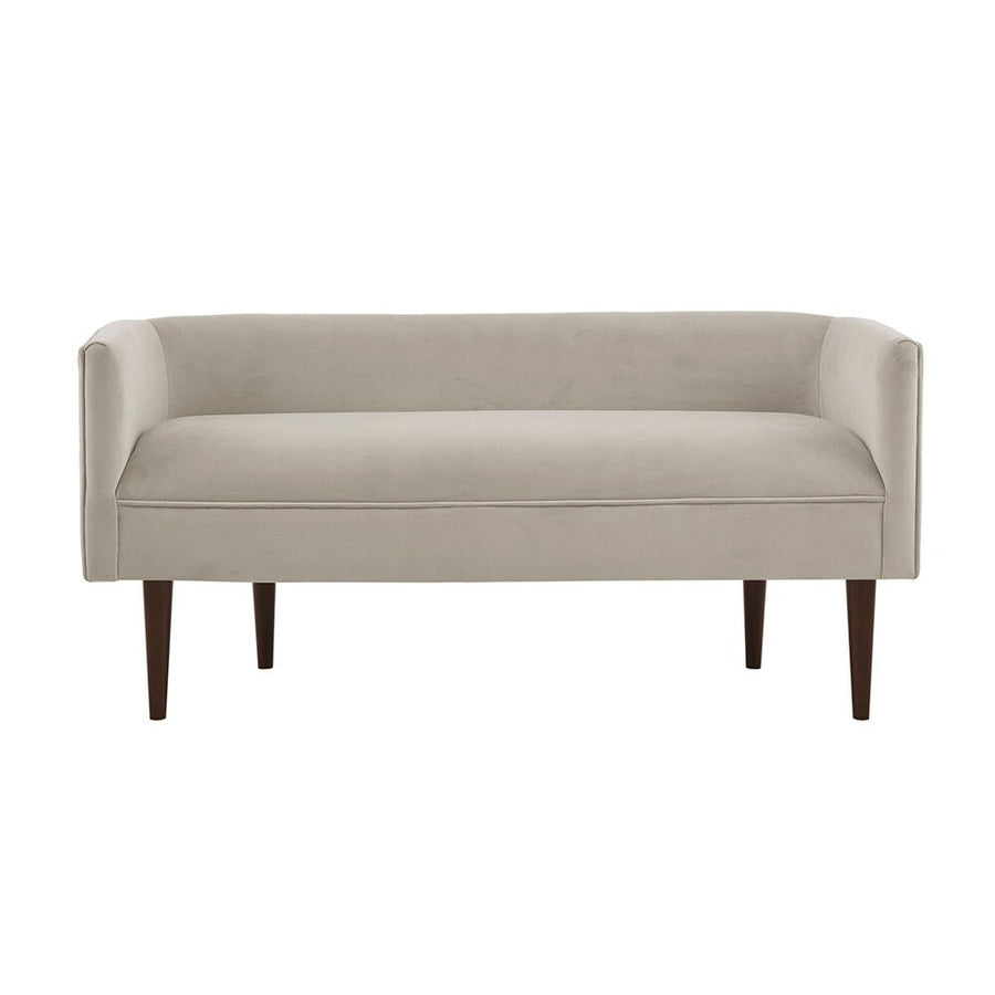 Doha Velvet 2 Seater Recamier In Cream Beige Colour - Febonic Living