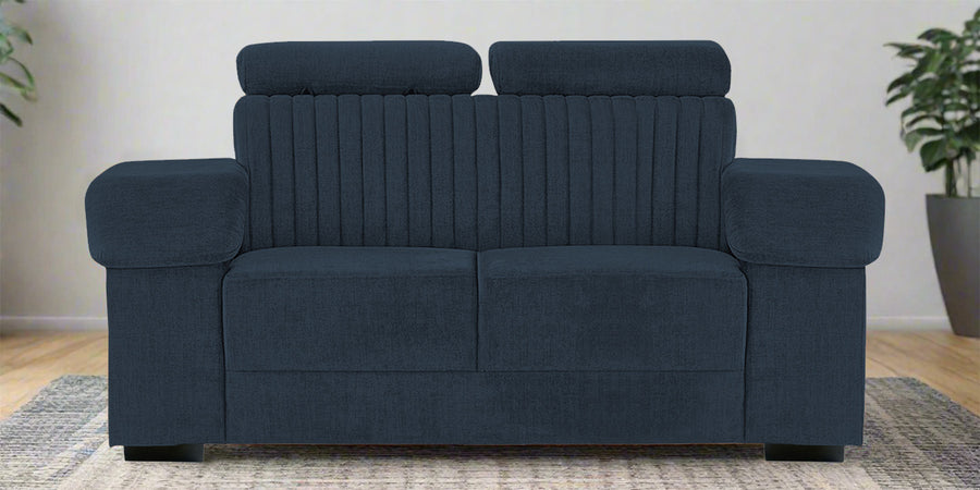 Draco Fabric 2 Seater Sofa In Denim Blue Colour - Febonic Living