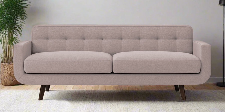 Marsela Fabric 3 Seater Sofa In Almond Beige Colour - Febonic Living