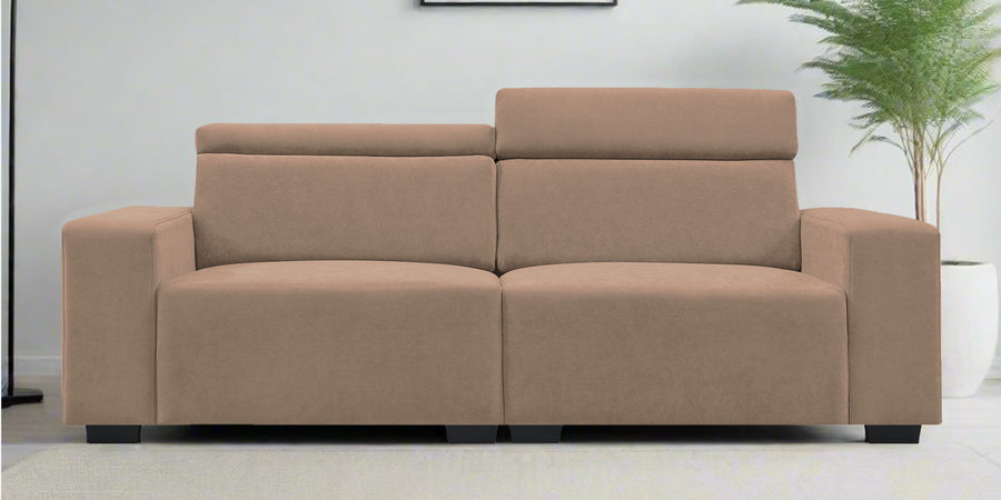Hiro Fabric 2 Seater Sofa In Wheat Beige Colour - Febonic Living
