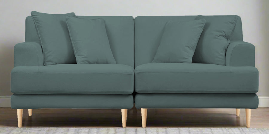 Woody Fabric 2 Seater Sofa In Pista Green Colour - Febonic Living