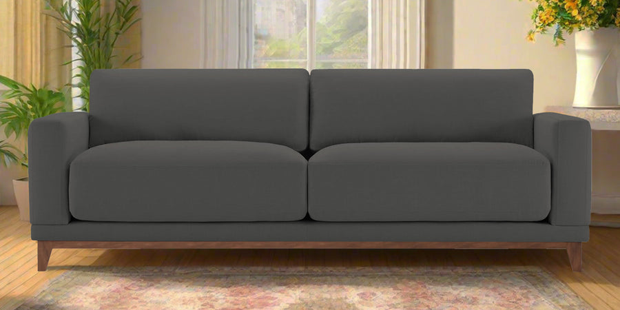 Esha Fabric 3 Seater Sofa In Stone Grey Colour - Febonic Living