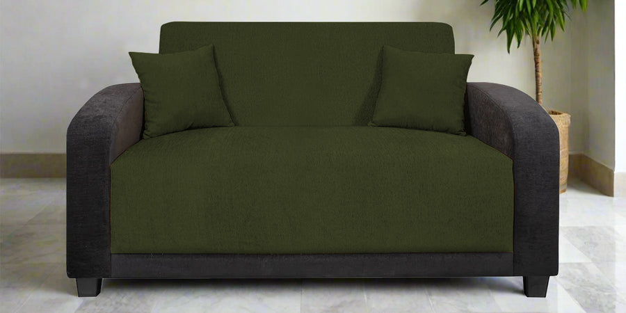 Alex Fabric 2 Seater Sofa In Olive Green Colour - Febonic Living