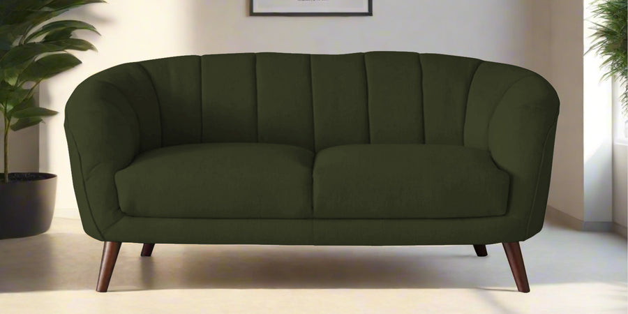 Benjamin Fabric 2 Seater Sofa In Olive Green Colour - Febonic Living