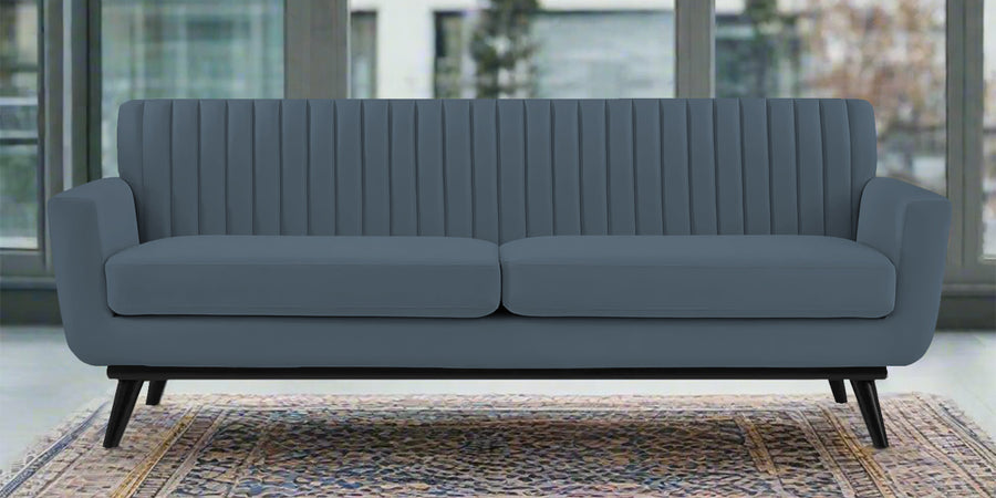 Tucker Velvet 3 Seater Sofa In Oxford Blue Colour - Febonic Living