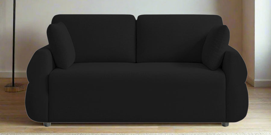 Jack Fabric 2 Seater Sofa In Zed Black Colour - Febonic Living