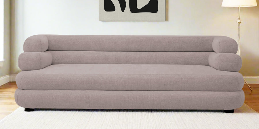 Wener Fabric 3 Seater Sofa In Almond Beige Colour - Febonic Living