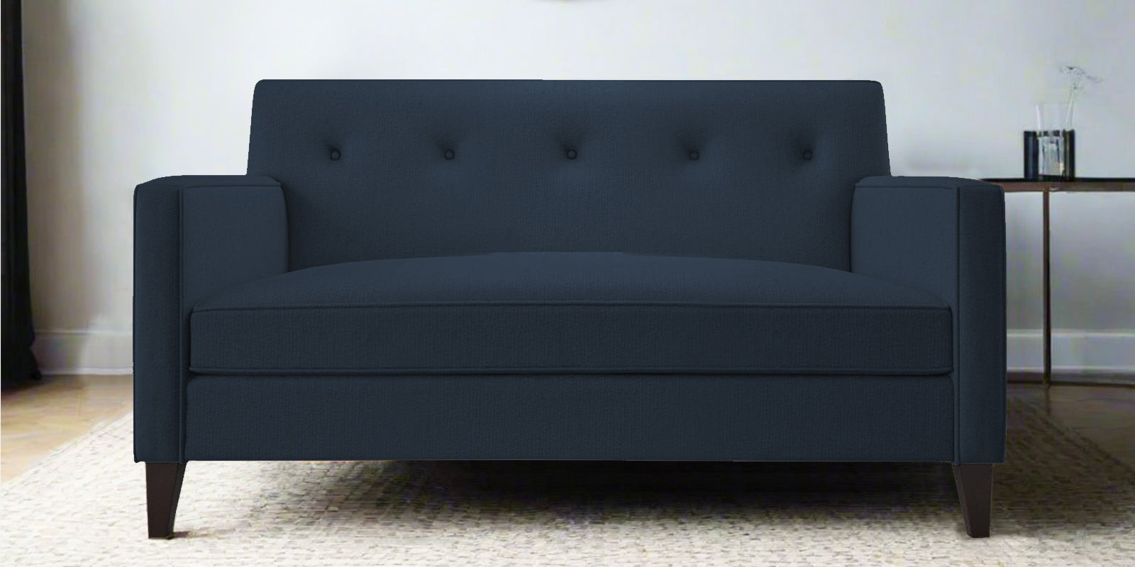 Miller Fabric 2 Seater Sofa in Denim Blue Colour