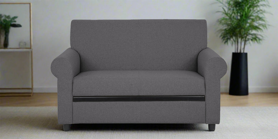 Ribby Fabric 2 Seater Sofa In Sudo Grey Colour - Febonic Living