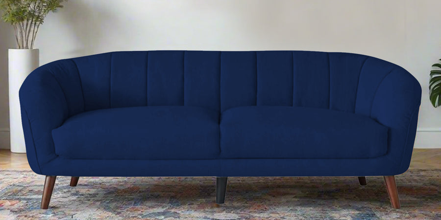 Benjamin Fabric 3 Seater Sofa In Royal Blue Colour - Febonic Living