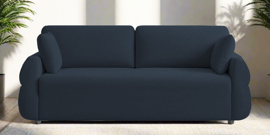 Jack Fabric 3 Seater Sofa In Denim Blue Colour - Febonic Living