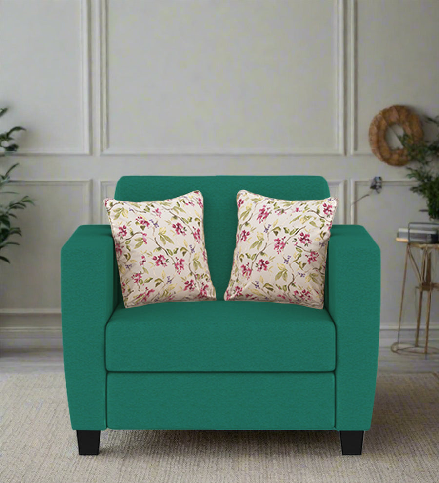 Gozi  1 Seater Fabric Sofa - Sea Green by Febonic Living