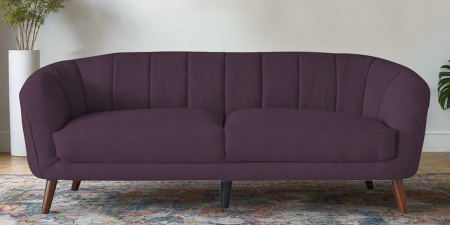 Benjamin Fabric 3 Seater Sofa In Greek Purple Colour - Febonic Living