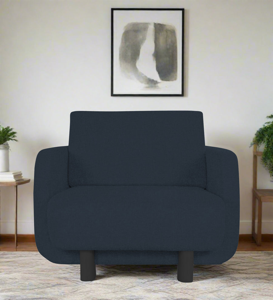 Varu  1 Seater Fabric Sofa - Denim Blue by Febonic Living