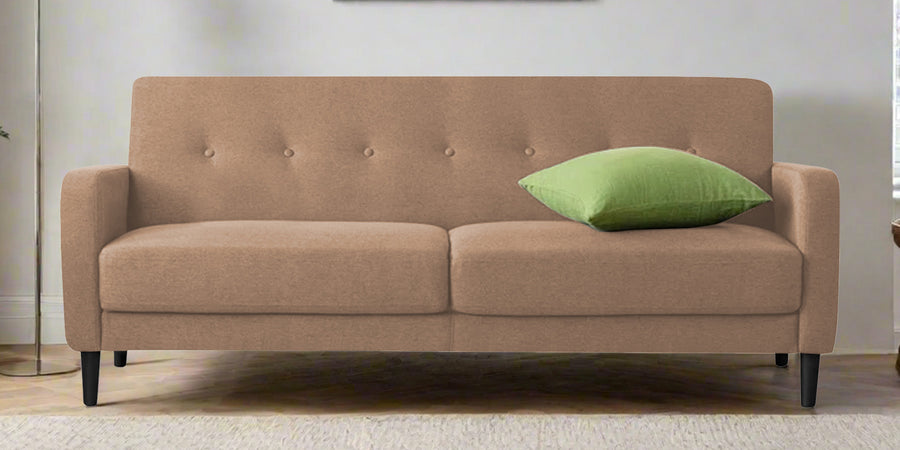 Marq Fabric 3 Seater Sofa In Cosmic Beige Colour - Febonic Living