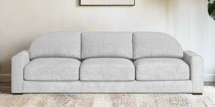 Dara Fabric 3 Seater Sofa In Lit Grey Colour - Febonic Living