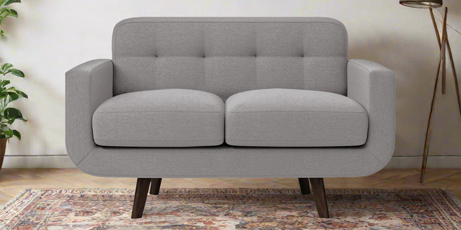 Marsela Fabric 2 Seater Sofa In Silver Grey Colour - Febonic Living