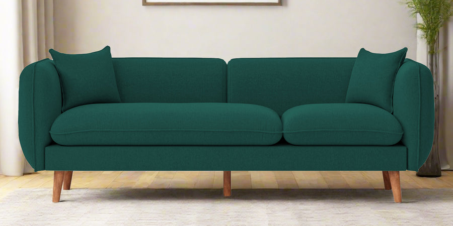 Reva Fabric 3 Seater Sofa In Sage Green Colour - Febonic Living