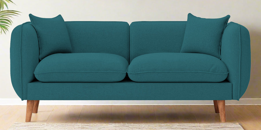 Reva Fabric 2 Seater Sofa In Water Blue Colour - Febonic Living