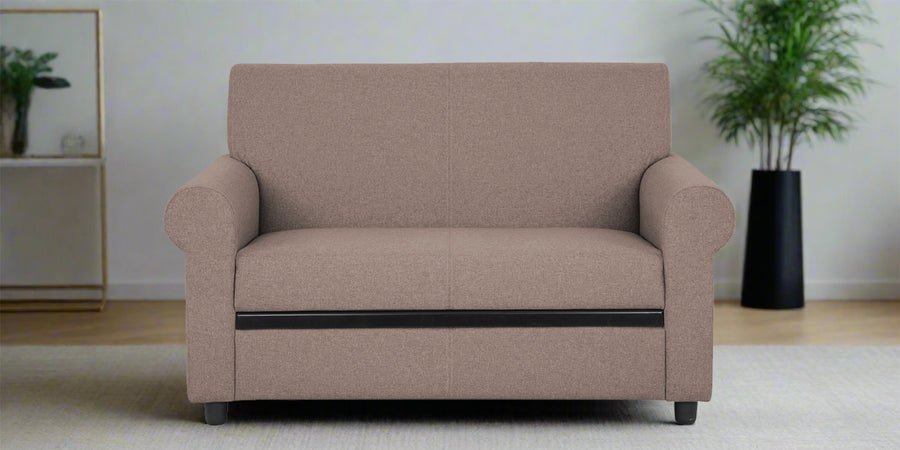 Ribby Fabric 2 Seater Sofa In Kadhi Beige Colour - Febonic Living