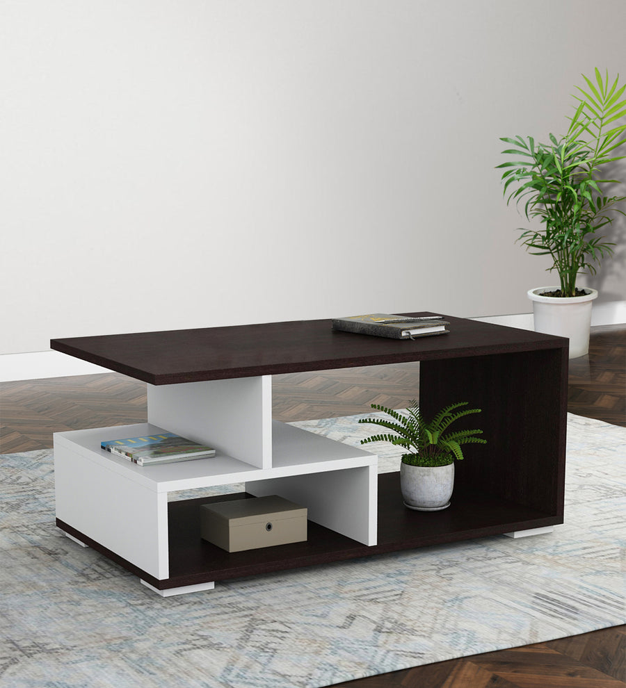 Clove Coffee Table In Dark Walnut & Frosty White Finish - Febonic Living