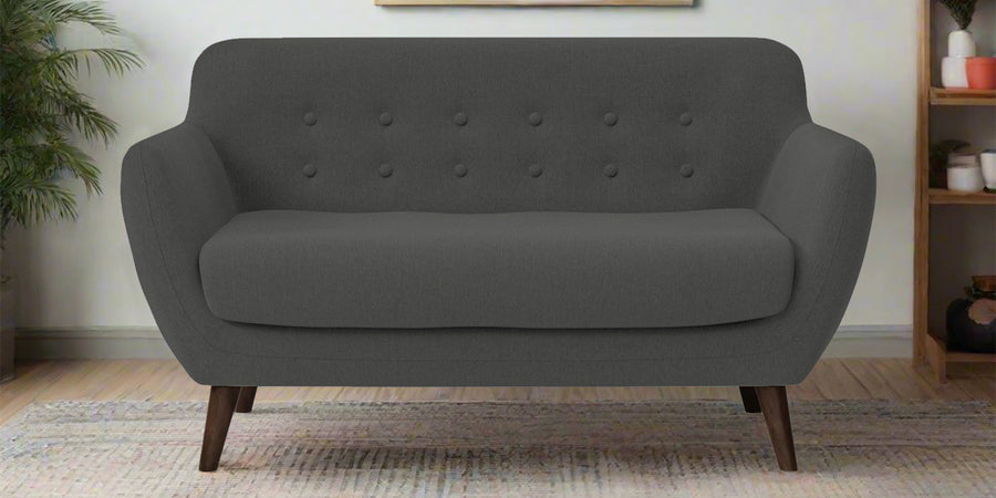 Goofy Fabric 2 Seater Sofa In Stone Grey Colour - Febonic Living