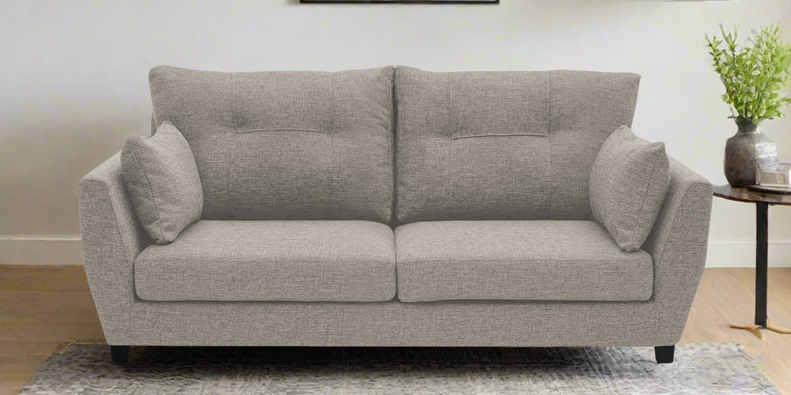 Mario Fabric 2 Seater Sofa in Ash Grey Colour