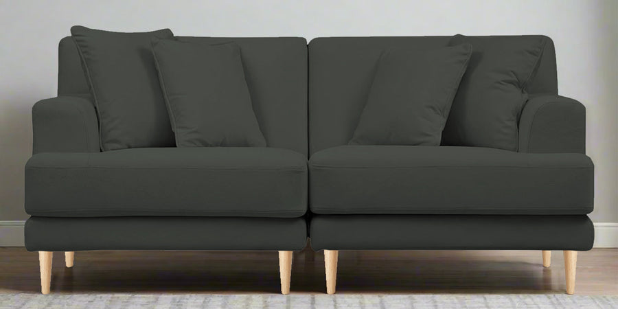 Woody Fabric 2 Seater Sofa In I Land Green Colour - Febonic Living