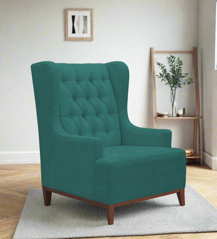 Kuchi  Wing Fabric Chair - Sea Green by Febonic Living